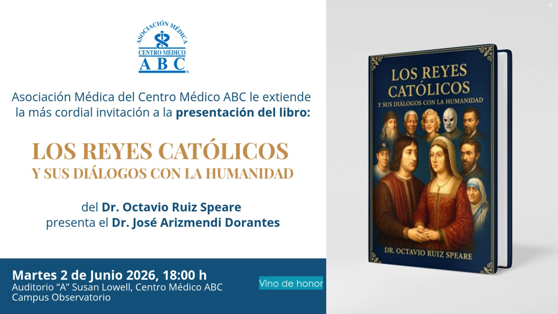 Presentación del libro | Los Reyes Católicos y sus diálogos con la Humanidad