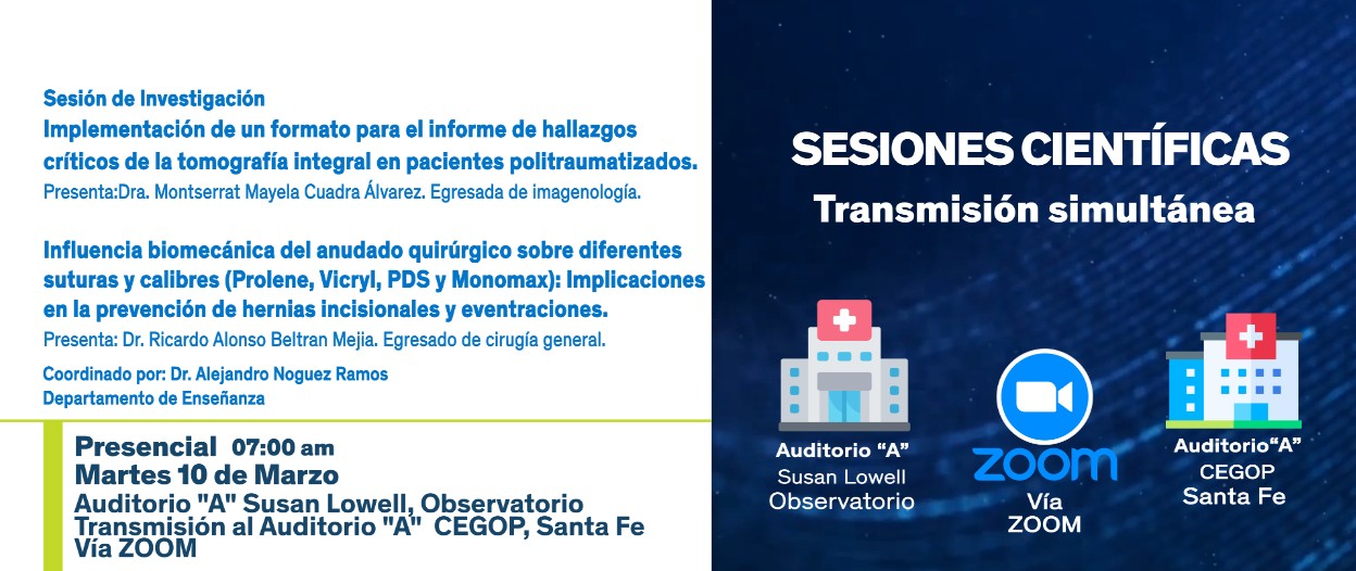 SESIÓN CIENTÍFICA 10 DE MARZO 